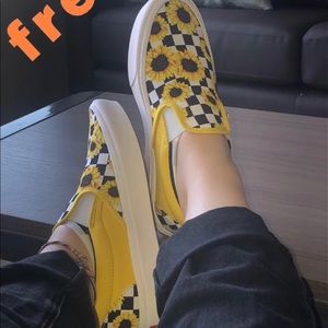 Custome sunflowers vans